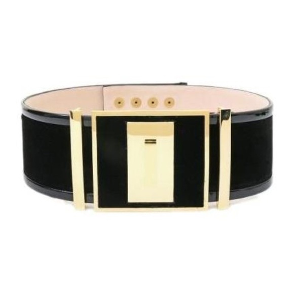🖤BALMAIN Women's Black Wide Velvet Belt🖤 - Picture 2 of 8